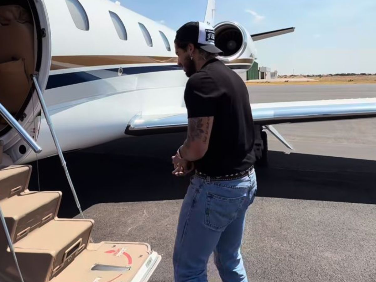 Zé Felipe em viagem com novo jato - Foto: Reprodução / Instagram