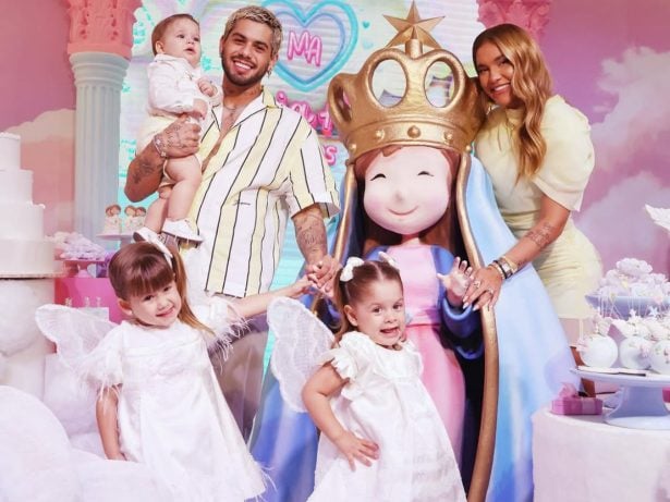 Zé Felipe e Virginia esclarecem que não houve cobrança para comer na festa de Maria Alice