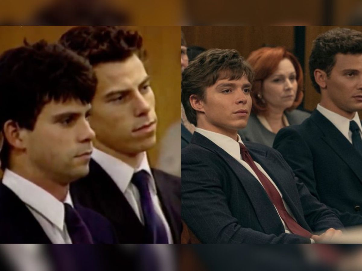 Irmão Menendez na vida real e na série / Reprodução Netflix 