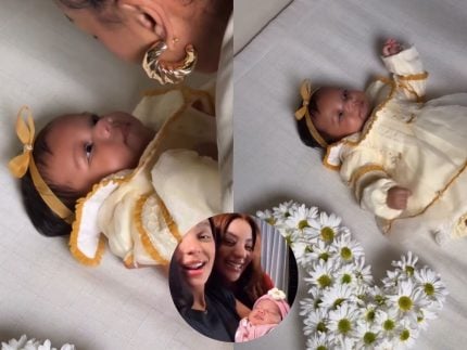 Brunna Gonçalves posta novo registro da filha com Ludmilla e celebra: “2 meses da princesa”