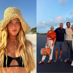 Em novo álbum de férias, Marina Ruy Barbosa surge ao lado de noivo, mãe e pai