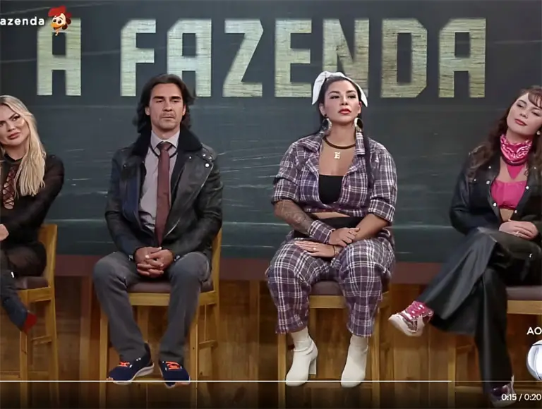 A Fazenda 15: Kally, Nadja, Jenny e André formam a 4ª Roça