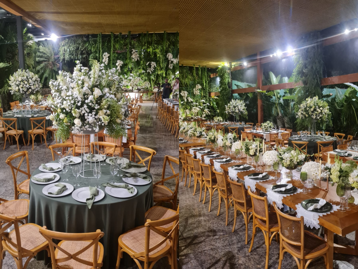 Decoração do casamento de Monique Evans e Cacá Werneck (Reprodução/Portal LeoDias)