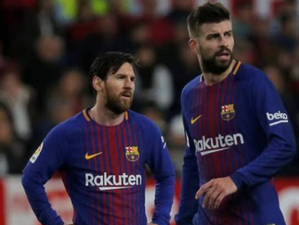 Messi e Piqué. Foto: Reprodução