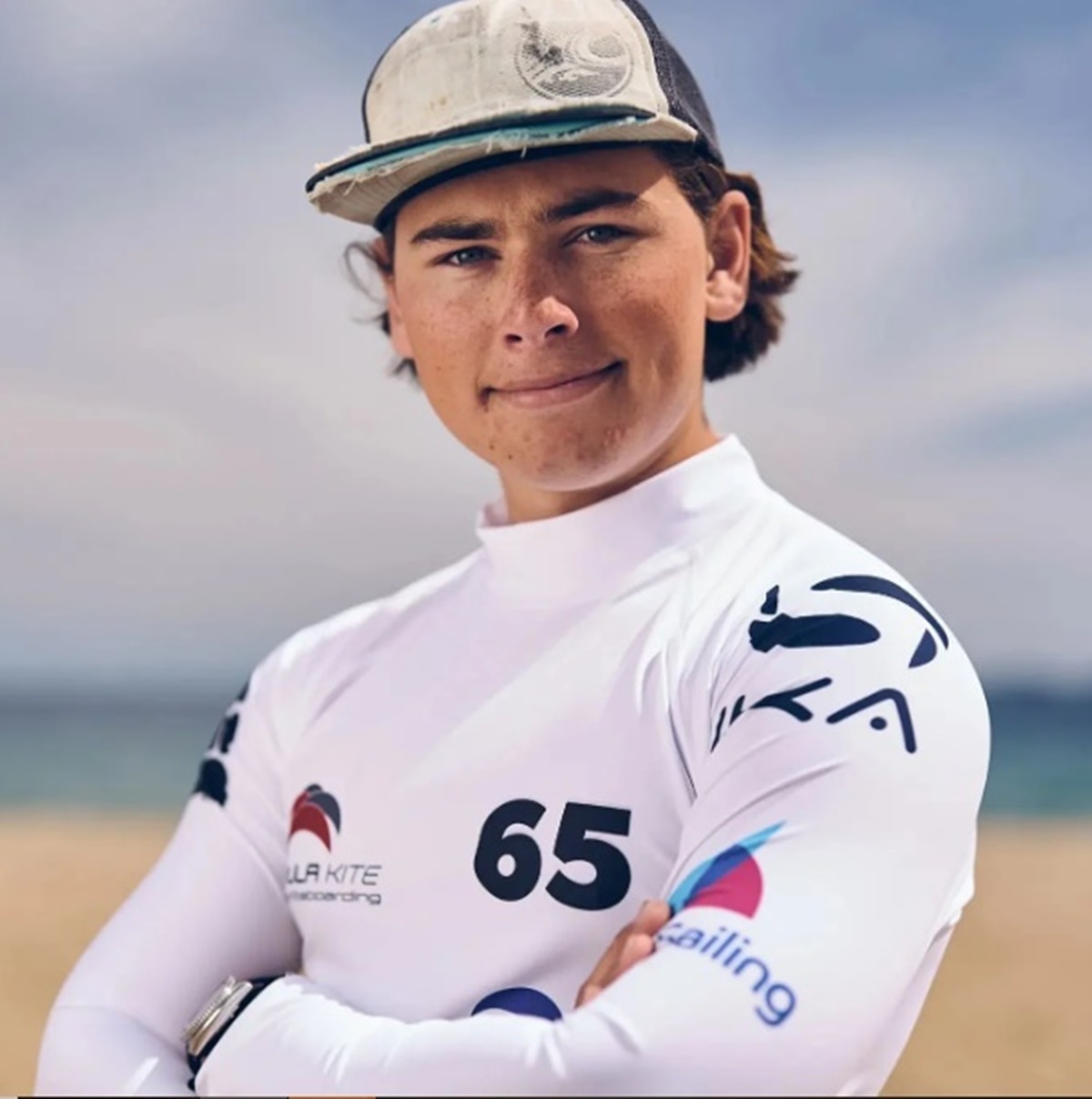 Jackson James Rice iria representar Tonga no kitesurf; ele foi encontrado sem vida no último sábado (15/06) (Reprodução CNN)