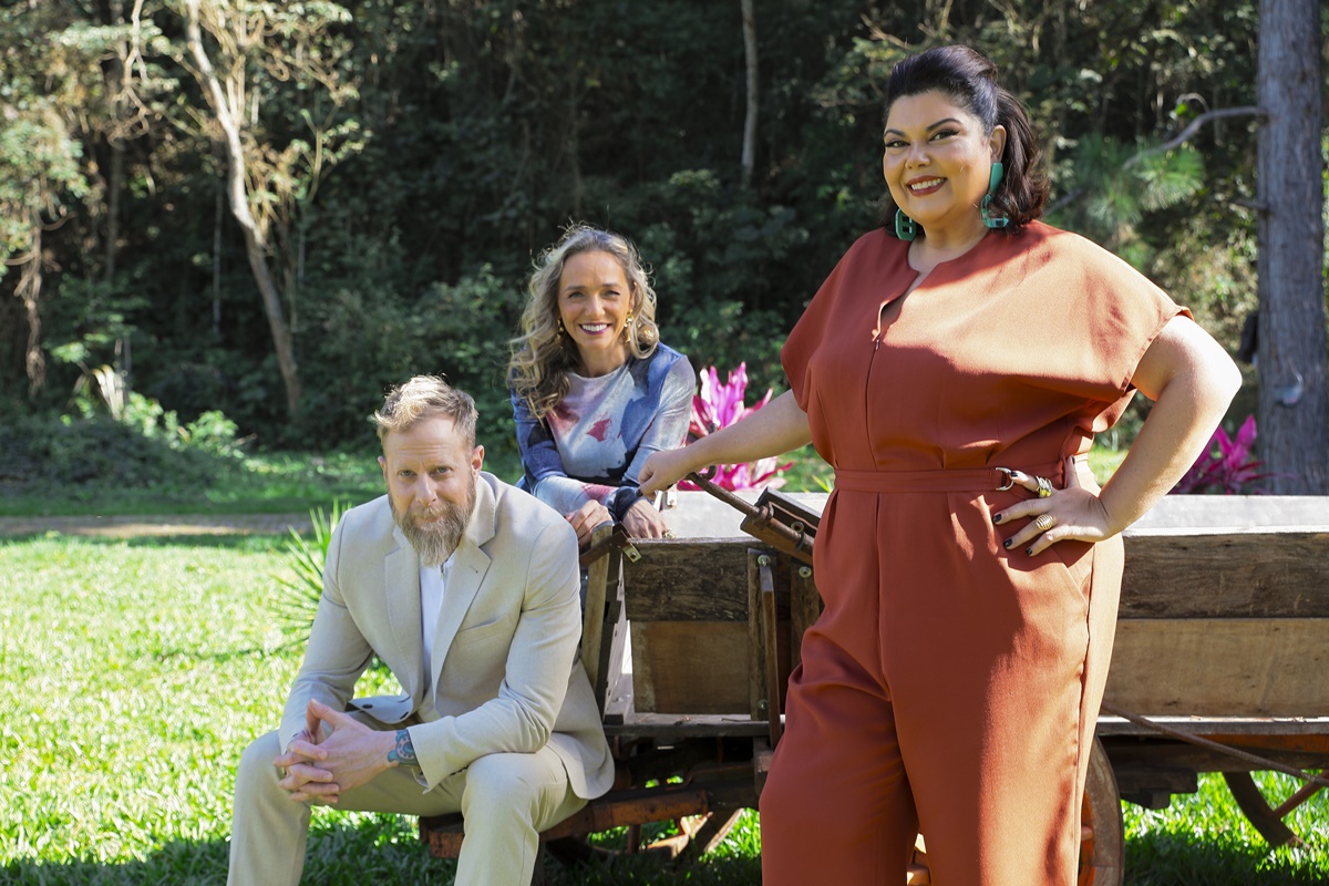 10ª temporada do Bake Off Brasil tem Fabiana Karla na apresentação, além de Carole Crema e André Mifano no júri (Divulgação: SBT)