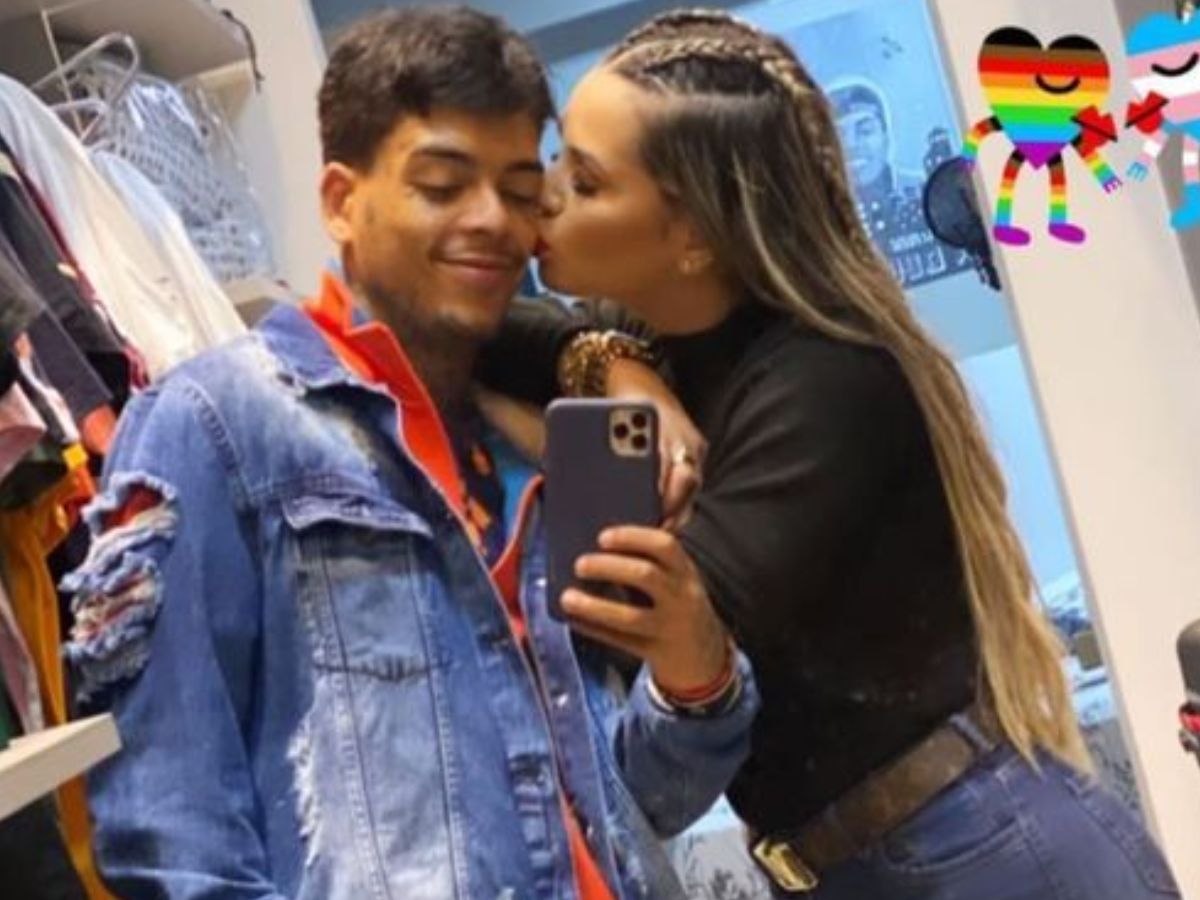 MC Kevin e Deolane Bezerra em foto que ela usou para lamentar a morte do marido