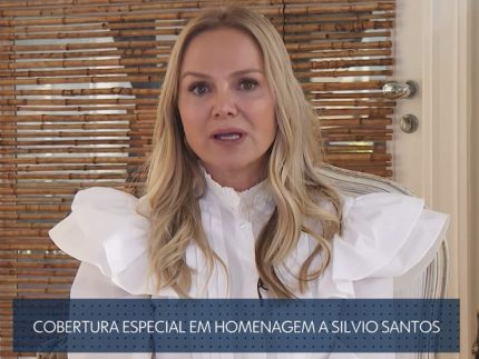 Eliana chora ao vivo na Globo ao falar de Silvio Santos: “O Brasil fica órfão”