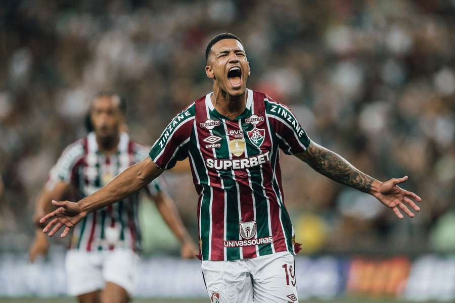 Kauã Elias comemora gol contra o São Paulo / Reprodução