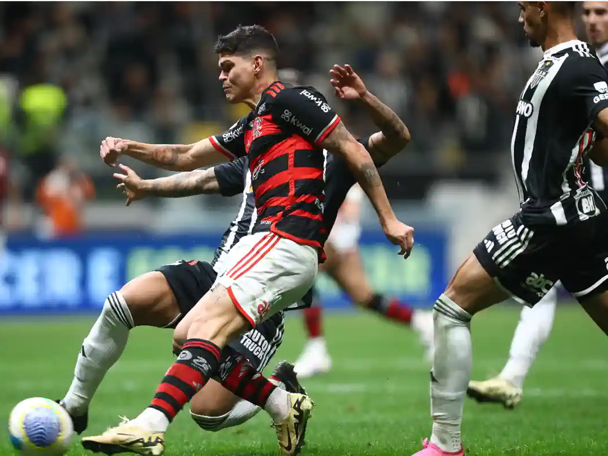 O Flamengo venceu o Atlético-MG na Arena MRV, por 4 a 2, pela 14ª rodada do Brasileirão (Gilvan de Souza/Flamengo)