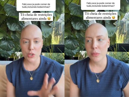 Fabiana Justus detalha restrições alimentares em tratamento contra o câncer