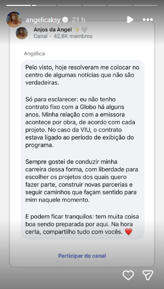 Reprodução: Instagram/@angelicaksy 