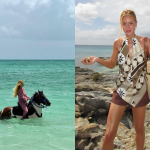 De férias, Marina Ruy Barbosa compartilha novos cliques em praia paradisíaca