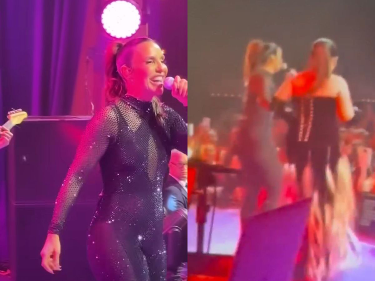 Ivete se apresentado na festa de Ana Eliza Setubal
