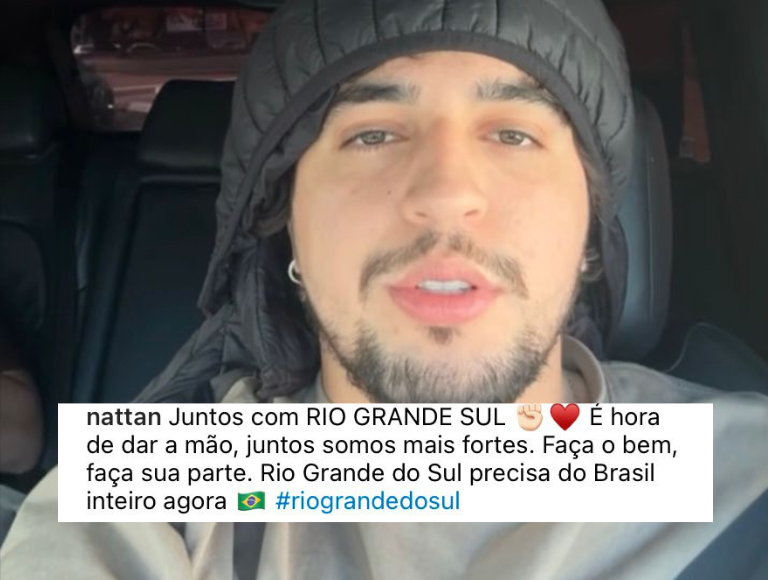 Nattan foi outro famoso que doou e incentivou que fãs ajudassem o estado