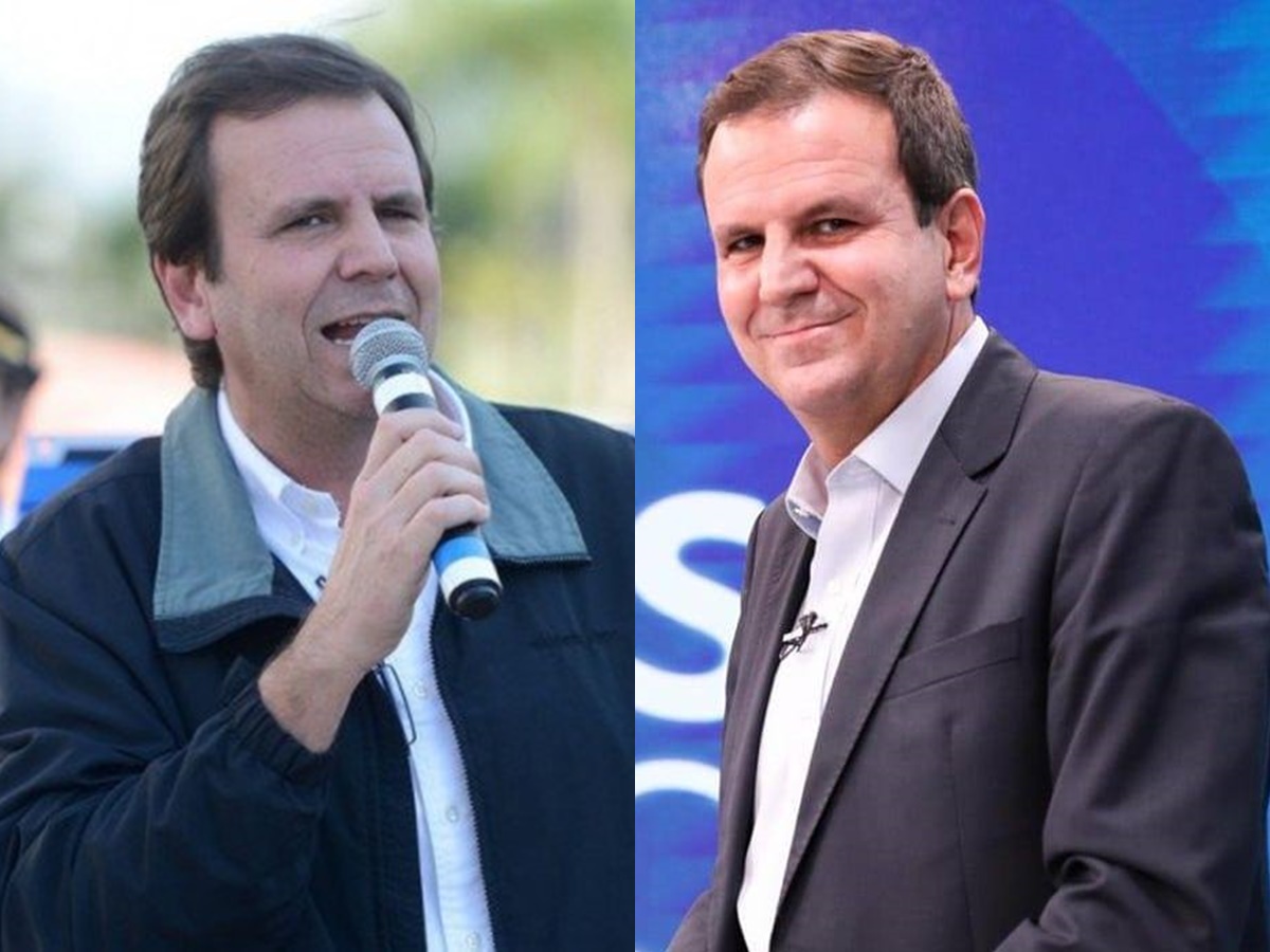 Eduardo Paes, prefeito do Rio, perdeu 30 kg usando remédio e praticando atividade física; veja o antes e depois do emagrecimento (Reprodução / Montagem portal LeoDias)