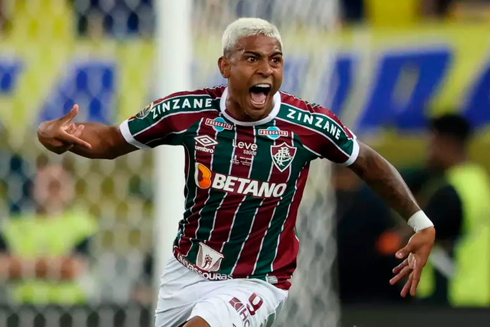 JK se tornou ídolo do Fluminense, com gol do título da Libertadores de 2023. Foto: Reprodução