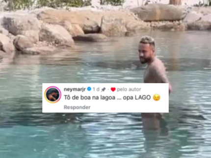 Neymar brinca sobre regularização de seu lago artificial: “De boa na lagoa”