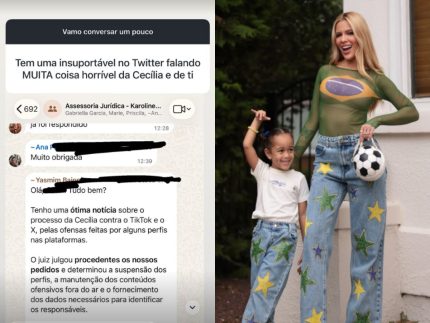 Karoline Lima toma medidas legais contra ataques à filha e revela decisão da Justiça