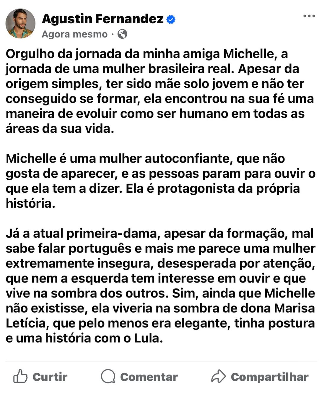 Reprodução: Instagram/Agustin Fernandez