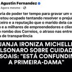 Maquiador Agustin Fernandez rebate fala de Janja sobre Michelle Bolsonaro