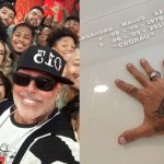 Alexandre Frota visitou memorial do Chorão antes do “Domingão”: “Pedir licença”