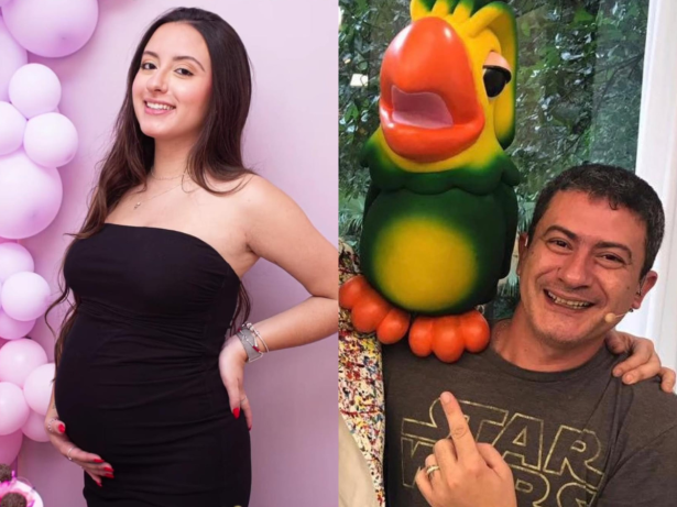 Ex de Tom Veiga celebra gravidez da filha do intérprete do Louro José: “Vovô Tom”