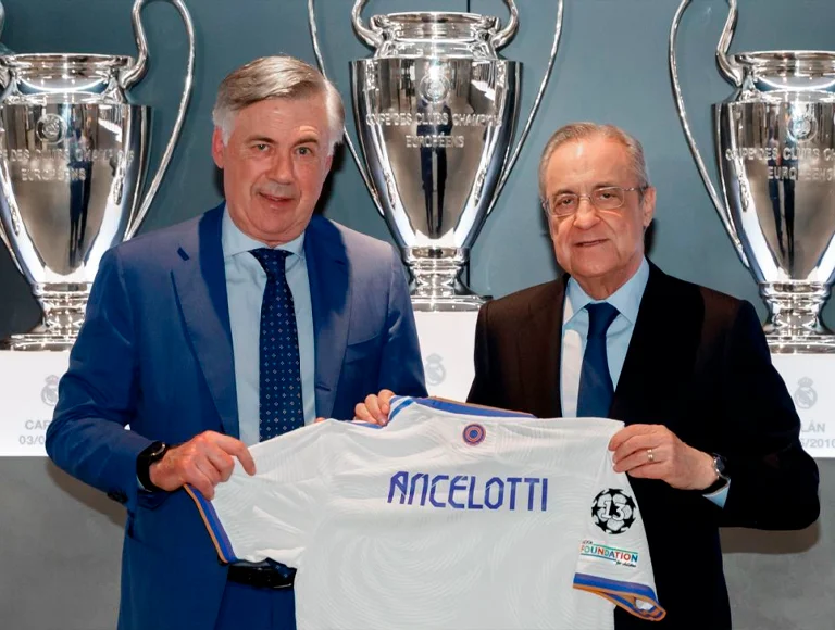 Ancelotti acertou uma renovação de contrato com o Real Madrid (Divulgação)