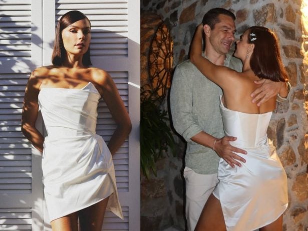 Isis Valverde e Marcus Buaiz celebram pré-casamento com romântica noite italiana