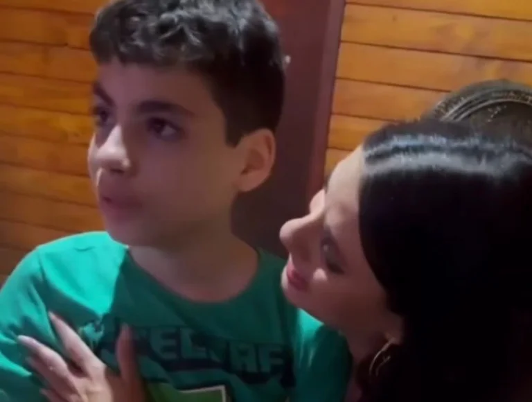 Após 85 dias confinada, Fernanda reencontra filho