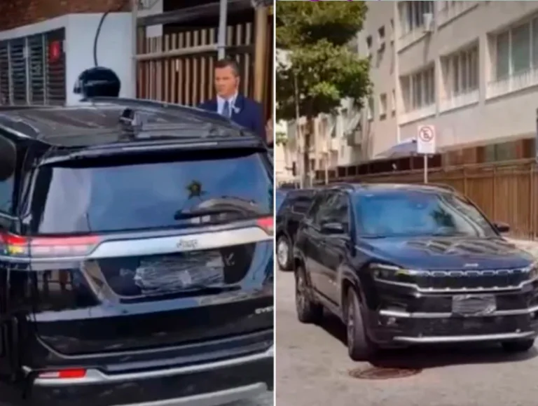Carros da comitiva de Taylor Swift são apreendidos após circular com as placas cobertas