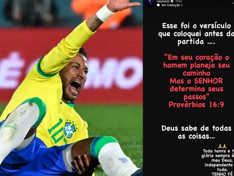 Após mais uma lesão, Neymar se pronuncia: “Deus sabe de todas as coisa