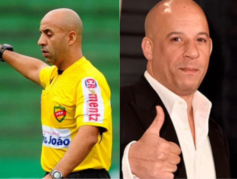 Árbitro brasileiro ganha fama de “Vin Diesel” por semelhança com o ator