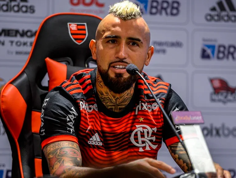 Arturo Vidal no Flamengo (Reprodução)