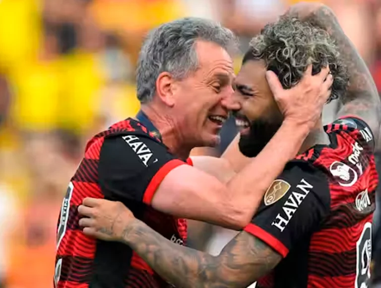 Presidente do Flamengo, Landim abre o jogo sobre renovação de Gabigol