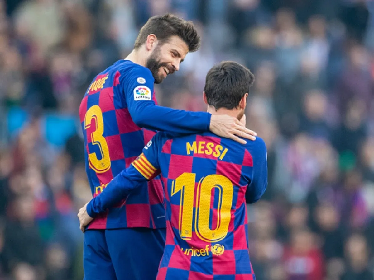 Messi e Piqué. Foto: Reprodução