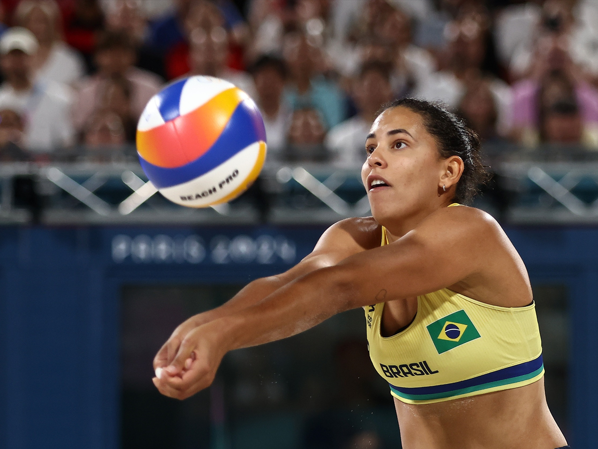 Duda e Ana Patrícia disputaram o ouro no vôlei de praia em Paris-2024 (Luiza Moraes/COB)