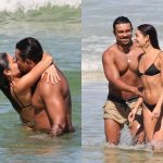 Sophie Charlotte e Xamã são vistos juntos em dia de folga na praia