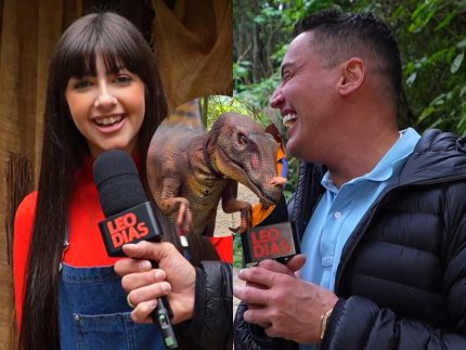 Leo Dias invade a Terra dos Dinos com elenco de Luccas e Gi em: Dinossauros