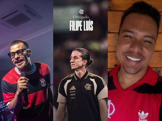 Famosos reagem a demissão de Filipe Luís do Flamengo e apontam ingratidão: “Vergonhoso”