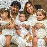 Grávida de 9 meses, Virginia Fonseca celebra batizado do sobrinho