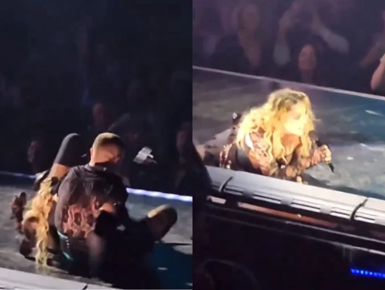 Bailarino derruba Madonna no meio de show e cantora tem reação inusitada