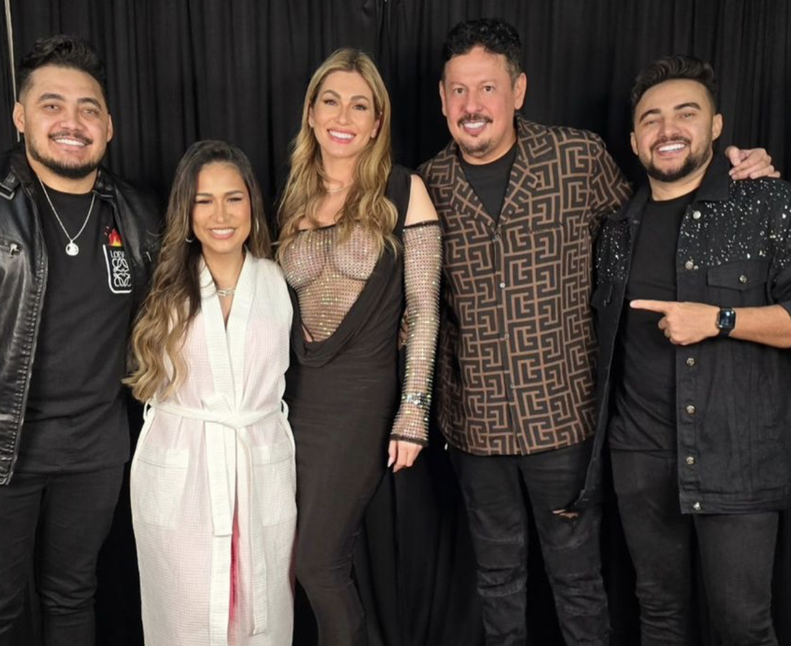 Thiago, Samuel, Simone, Lívia Andrade e Marcos Araújo