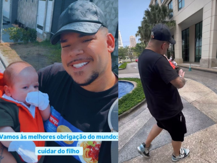 Buarque publica foto com filho após término com Bia: “Melhor obrigação do mundo”