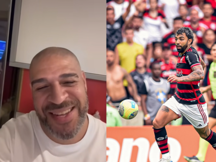 Adriano Imperador comemora recuperação de Gabigol no Flamengo: “Volta por cima”