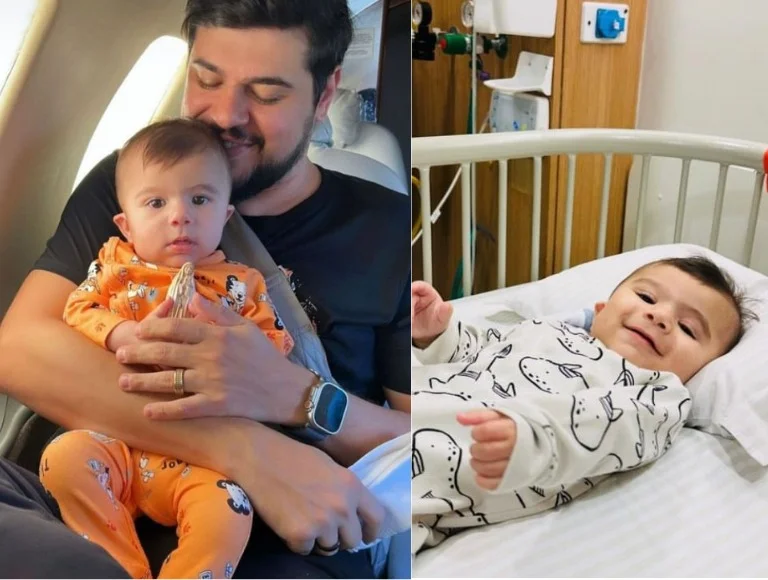 Bebê de Cristiano, dupla de Zé Neto, vai passar por cirurgia devido a doença rara