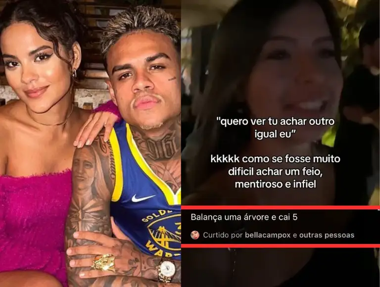 Bella Campos curte vídeo sobre não ser difícil achar homem “feio e infiel”