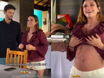 Ginasta Jade Barbosa anuncia sexo e nome de bebê em chá revelação