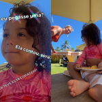 Filha de Lore Improta e Léo Santana encanta a web ao passar em “teste de confiança”