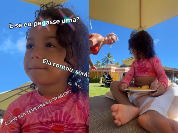 Filha de Lore Improta e Léo Santana encanta a web ao passar em “teste de confiança”